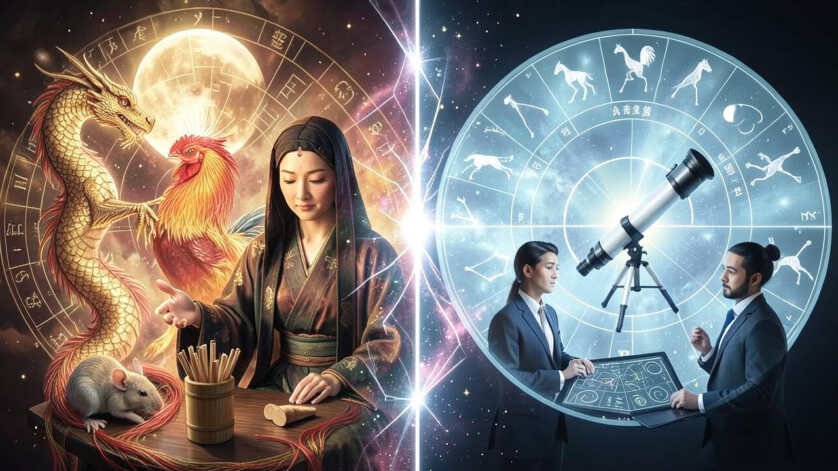 How Does Zodiac Fortune Telling Differ From Western Horoscopes in Practice?
