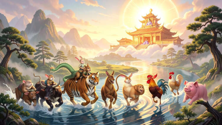 The Legend of the Great Race: Origin of the Zodiac Order