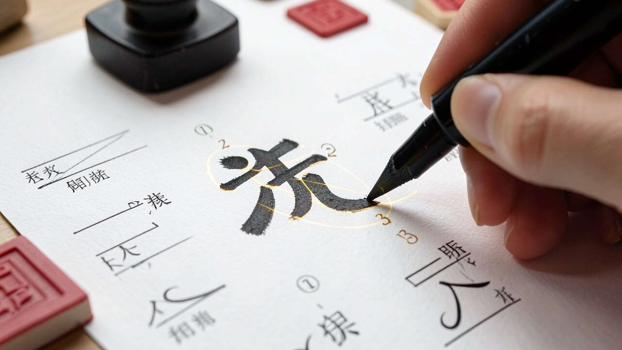 How Stroke Order Works When Writing Chinese Characters